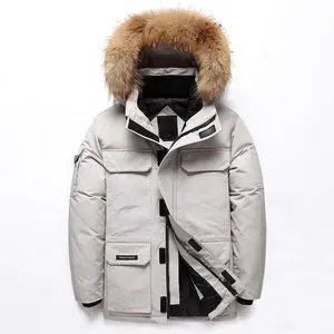 批发定制加拿大风格冬季外套男士鹅绒夹克户外1:1质量冬季夹克