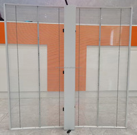 Mur visuel d'affichage à LED transparent P2.84-5.62 de qualité supérieure mur mené clair pour la fenêtre de magasin de centre commercial