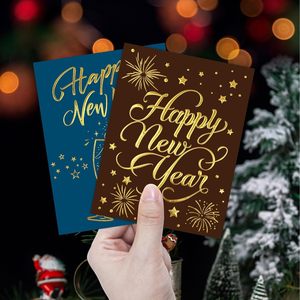 Vente en gros de cartes de vœux du Nouvel An 2027, lot de 12, cartes de vœux du Nouvel An en <span class=keywords><strong>aquarelle</strong></span>, cartes d'invitation pour le réveillon du Nouvel An, cadeau de fête - Product Image 6