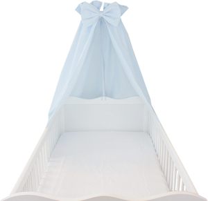 Cotton Cot <strong>Canopy</strong> with Bow Conical Baby Crib <strong>Canopy</strong> <strong>Nursery</strong> Mosquito Net for 60x120cm Crib - Product Image 4