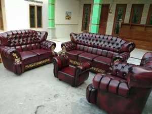 Gran oferta, cuero sintético Artificial impermeable agrietado con cera <span class=keywords><strong>de</strong></span> aceite <span class=keywords><strong>de</strong></span> piel sintética con estampado personalizado para <span class=keywords><strong>retapizado</strong></span> <span class=keywords><strong>de</strong></span> sofá - Product Image 4