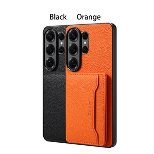 Funda de Teléfono de Cuero PU con Textura de Litchi <span class=keywords><strong>para</strong></span> Galaxy S26/S25/S24/S23, con Ranura <span class=keywords><strong>para</strong></span> Tarjetas Magnéticas, Carga Inalámbrica y Soporte - Product Image 5