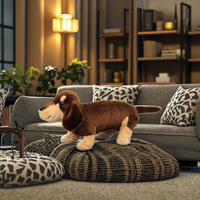 Super doux en peluche saucisse chien teckel chien 12 "peluche peluche jouets enfant en bas âge poupée enfants cadeaux