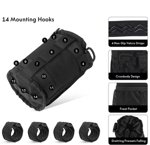 Portador de botellas de hombro reutilizable de viaje personalizado MTB ciclismo manillar de bicicleta bolsa de refrigeración aislado portavasos de café para bicicleta - Product Image 5