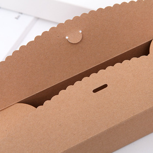 Baking food Macron biscuits white cardboard chocolate box