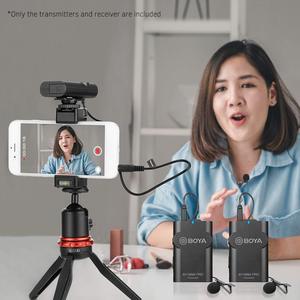 BOYA BY-WM4 PRO-K2 Wireless Lavalier Lapel Mic Omnidirectional Microphone System Audio Recording for <span class=keywords><strong>Canon</strong></span> DSLR Camera - Product Image 5