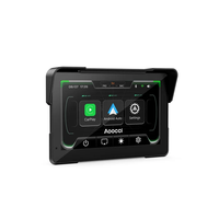 AOOCCI C7 Écran large 7 pouces pour moto, CarPlay sans fil, Android Auto, navigation GPS, 700 Nits, TPMS mondial, affichage étanche