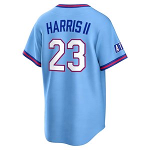 Maillot de baseball américain City Connect 2026 brodé – <span class=keywords><strong>13</strong></span> Acuna Jr., 28 Olson, 10 Jones, 27 Riley, 44 Aaron, 1 Albies - Product Image 4