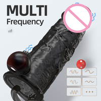 Wiederauf ladbare Remote Eichel Vibration Klitoris Stimulation Verlängerte Kontrolle Dildo Set Silikon Dildo Männliches Sexspielzeug für den Menschen