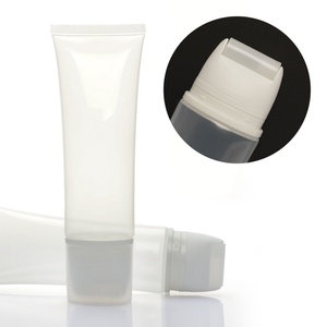 Tubo Transparente para Crema o Loción con Logotipo Impreso Personalizado, Precio de Fábrica, Cabezal con Brocha, Envase Vacío de Plástico Suave para Cosméticos y Cuidado de la Piel - Product Image 4