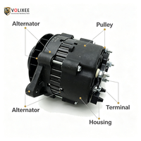 Alternatore 6632211 6661611 per John Deere 440B 443B 542B 543 Skid Steer Loader, Generatore di Ricarica Aftermarket