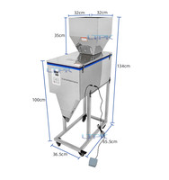 2500g automatique Table Grain thé farine café poudre équipement de distribution grain pesage remplissage Machine fabricant épice