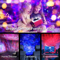 Nuevo proyector de galaxia estrellada LED, luz nocturna con Control remoto, regalo para niños para reproductor de música, lámpara de barra de hogar de Color RGB