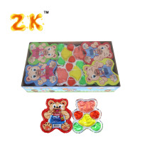 OEM 80g Mignon Gobelet de Gelée Ours Dessin Animé Boisson Fruitée Multicolore pour Tous les Âges