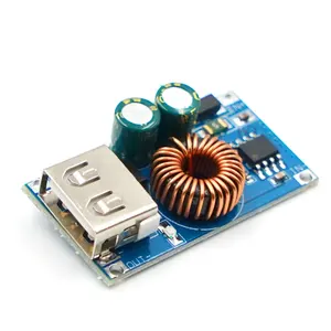 12V24V Ke QC3.0 USB DC-DC Step Down Buck Converter Modul Pengisian Papan Sirkuit Pengisi Daya Cepat Regulasi Tegangan Otomatis 5V 9V