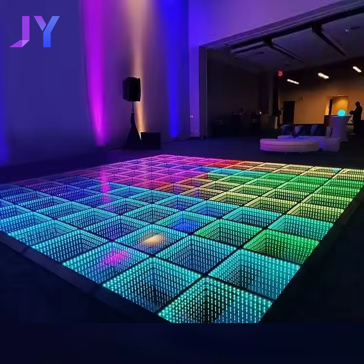 Профессиональная наружная Интерактивная светодиодная напольная 3D плитка бесконечности с пиксельным световым дисплеем, используемая для продажи