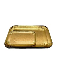 Assiette à gâteau en papier ronde et rectangulaire, plateau à gâteau en papier, assiette en papier pour fête