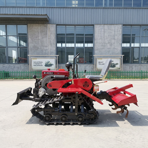 Tracked Rotary Tiller Mini Agricultural Ditching Weeding Engine/Motor 9HP/7HP Multifunctional Farm <b>Cultivator</b> 35cm - Product Image 5