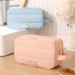 Beilian Travel Toiletry Bag Large Capacity Multi Layer Dry Wet Separation Portable Makeup Bag For Trip Pink - Product Image 4