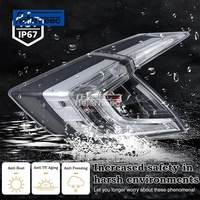 Une paire de feux arrière à lentille transparente pour Honda Civic 2016-2021 feu arrière conducteur gauche + mise à niveau côté passager droit Style JDM