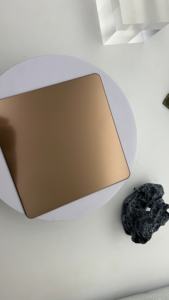 Componentes de procesamiento Hoja de metal de acero inoxidable Consolador de oro rojo de acero inoxidable - Product Image 2