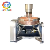 Kupferummantelter Mischkessel mit Kippfunktion und Rührwerk, Industrielle Tierfett-Renderingmaschine für die Herstellung von Süßigkeiten, Marmelade und Sirup