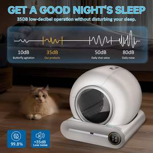 Bac à litière automatique autonettoyant pour plusieurs chats, contrôle intelligent par application, désodorisation, stérilisation, grande capacité 65L - Product Image 6