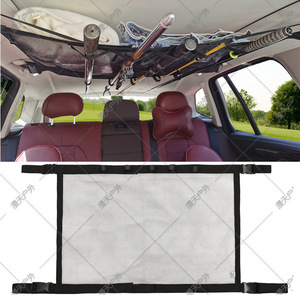 Filet de rangement pour plafond de voiture, sac de rangement en maille 81x55cm pour cannes à pêche, utilisation en extérieur - Product Image 4