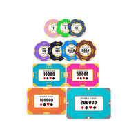 Jetons de poker carrés en nylon de qualité casino YH avec votre propre logo