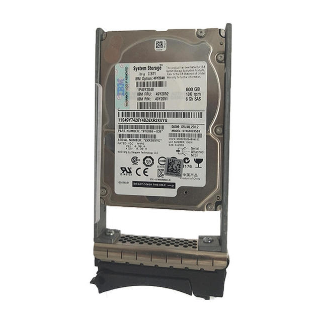 Second Hand SAS Server HDD 49Y2052 49Y2051 in Stock 49Y2052 600-GB 10K 6G 2.5 Internal SATA Aluminium Alloy 2.5" Ssd Drives