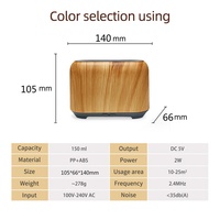 Diffuseur d'aromathérapie à flamme directe d'usine, 150 ml, USB, ultrasonique, flamme 3D colorée, diffuseur d'arômes LED pour la maison, la chambre à coucher, le bureau