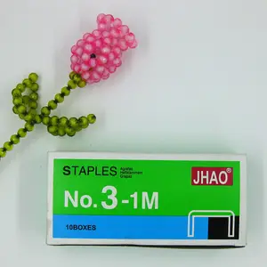 中国メーカー供給グリーンボックス24/6学校のステープル用の均一な通常のステープルピン