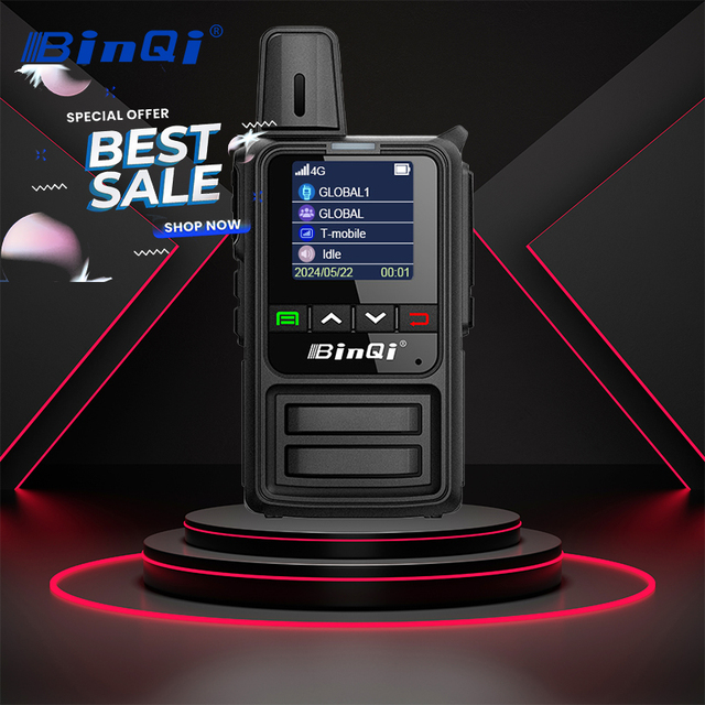 BinQi BQ-360A 4G POC Radio Handheld Mini Long Range Walkie Talkie Wireless Intercom GPS 5000km LTE Global Talk Real-PTT Linux