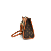 Sac à main de luxe de niche, imprimé élégant, sac bandoulière étanche en cuir PU avec chaîne, sac fourre-tout pour femme