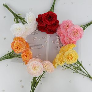 Decoración de la boda del hogar Clavel de flores artificiales para paisajismo - Product Image 5