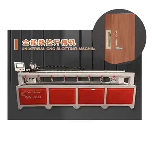 CNC automatic sheet grooving machine High precision seamless grooving machine CNC tongue and groove machine