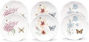 Borboleta Prado 6 peças Tidbit Placa Set - Product Image 6