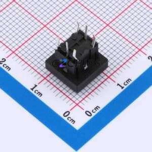 TSL06131-100B330BE-1E01-3A4F Tactile Switch Through hole-7P,6x6mm Switch Single Pole Single Throw Rectangle Button 1.8N 6mm - Product Image 2
