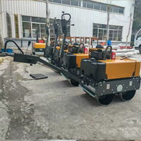 550kg 600kg Mini rouleau de route en asphalte Moteur à essence diesel Rouler sur un petit compacteur de route Prix d'usine