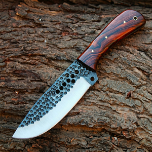 Couteau Skinner de Qualité Supérieure, DIY OEM, Acier à Haute Teneur en Carbone, Lame Droite, Pointe Clip, Manche en Bois, Chasse en Plein Air, Lame de 0,5 mm - Product Image 1