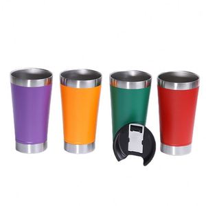 20oz 304 Stainless Steel Insulated Tumbler with Built <b>Bottle</b> Opener Portable Leakproof <b>Coffee</b> Beer Mug for Car Outdoor Camping - Product Image 2