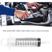 Kit universel de purge de frein 100 ml avec tuyau de 50 cm, seringue de purge d'embrayage hydraulique pour moto, scooter, quad, purgeur d'huile monopersonnel