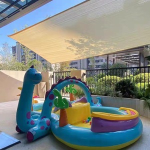 Voile <span class=keywords><strong>d</strong></span>'<span class=keywords><strong>ombrage</strong></span> rétractable beige pour cour de maison, hôtel, piscine – <span class=keywords><strong>Filet</strong></span> pare-soleil télescopique - Product Image 6