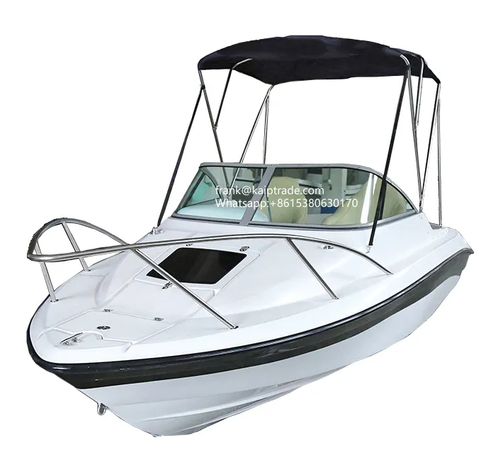 Mini barco de luxo luxuoso, 5.5 metro de fibra de vidro, iate cruiser, pesca, iate, barco, fibra de vidro