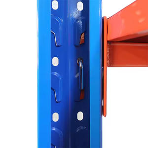 מדפי תצוגת פלדה מפעל כחול כתום משמשים למדפים אחסון נגד קורוזיה במחסני סופרמרקט משפחתי - Product Image 3