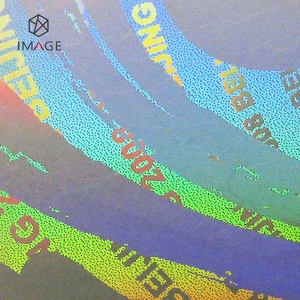 20 Mil Pre Punched Holographic ID Badge <strong>Laminating</strong> <strong>Pouches</strong> with Holes - Product Image 3