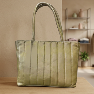 Women's Genuine Leather Clutch Shoulder <b>Bag</b> Dual Shoulder Strap Zipper Closure Waterproof Lightweight <b>Large</b> Capacity Foldable - Product Image 2