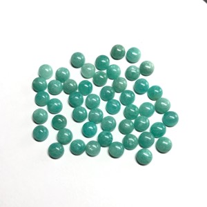 IGI certificado 9mm 10mm amazonita Natural semipreciosa parte posterior plana cabujón piedras preciosas fabricación de joyas piedras preciosas piedra calibrada - Product Image 6