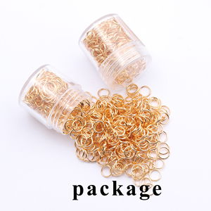 M484 20 gam/gói đồ trang sức phát hiện thành phần, không phai Nickel miễn phí Vòng chia vòng 18K mạ vàng mở nhảy Nhẫn - Product Image 4