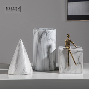 Merlin soggiorno decorazione per la casa cilindro in marmo cubo decorazione ad angolo rotondo accessori per arredi <span class=keywords><strong>interni</strong></span> - Product Image 1